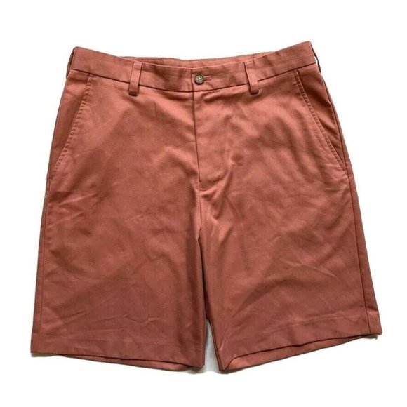 IZOD Chino Golf Shorts Mens 32‎ (33) Relaxed Flat Front Beach Summer Outdoor - Picture 1 of 12